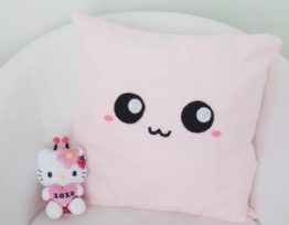 kawaii cojin rosado pillow cushion cover
