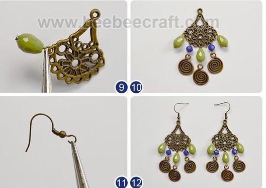 aretes zarcillos bohemio boho jewelry handmade bisuteria earrings how to make como hacer paso a paso